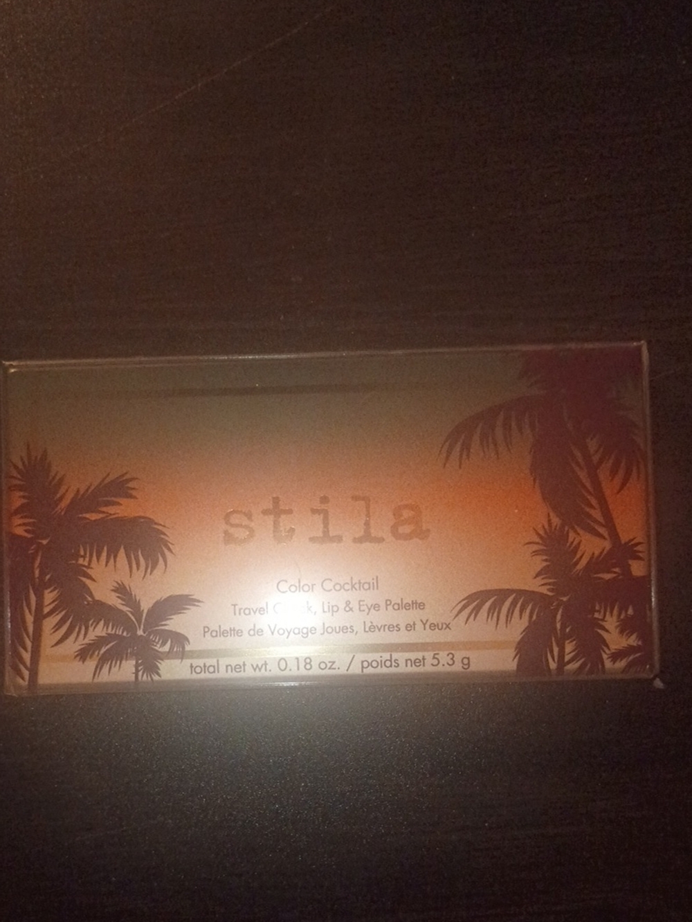 Stila Color Cocktail Eyeshadow Palette - Orange, Brown, Gold, Tequila Sunrise.